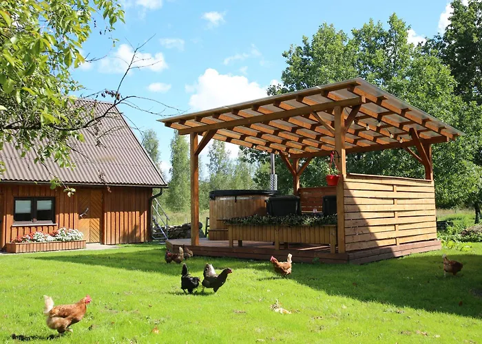 Peaceful Nature Escape Among Farm Animals